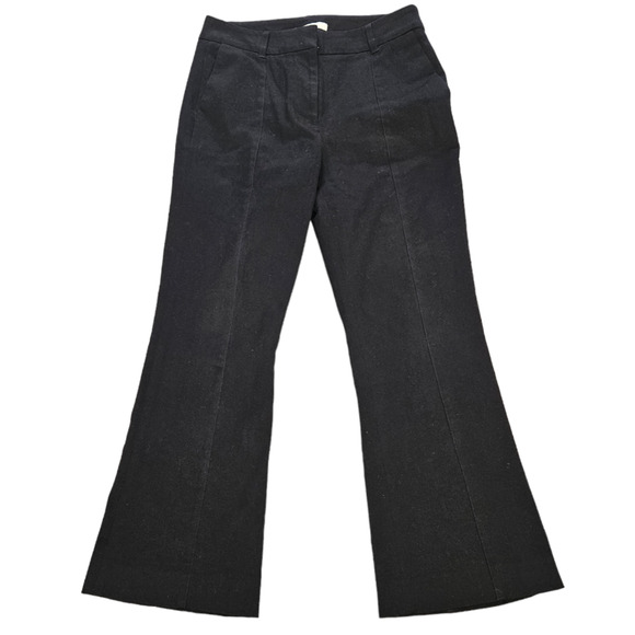 Boden Bi-Stretch Crop Flare Trousers In Black - Picture 2 of 9